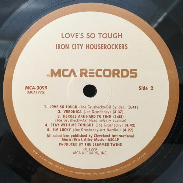 Iron City Houserockers – Love's So Tough (Pre-Owned Vinyl) MCA Records 1979
