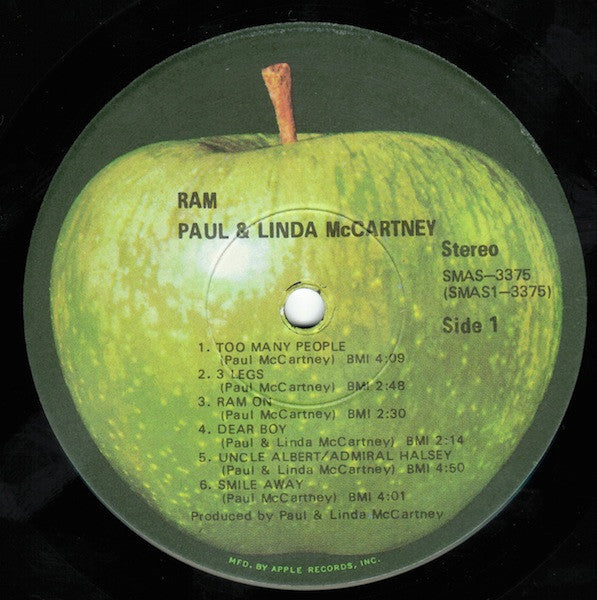 Paul & Linda McCartney – Ram (Pre-Owned Vinyl) Apple Records 1971