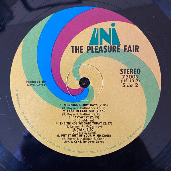 The Pleasure Fair – The Pleasure Fair (Pre-Owned Vinyl) UNI Records 1967