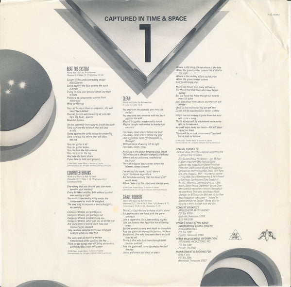 Petra - Captured In Time and Space (Pre-Owned 2 x Vinyl) 1986 Star Song Original Pressing