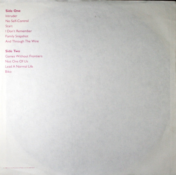 Peter Gabriel – Peter Gabriel (Pre-Owned Vinyl) Geffen Records 1983