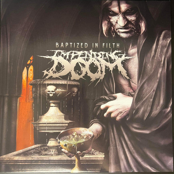 Impending Doom – Baptized In Filth (New Vinyl) Limited Edition Clear w/Red, Green, & Black Splatter