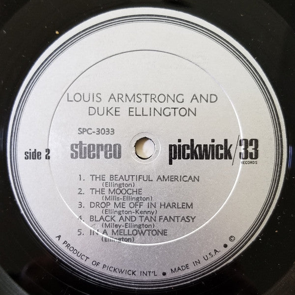 Louis Armstrong & Duke Ellington – Louis Armstrong & Duke Ellington (Pre-Owned Vinyl) Pickwick/33 Records 1965