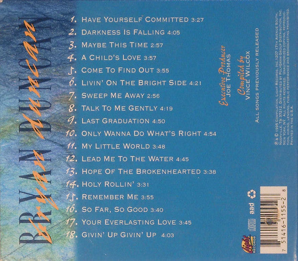 Bryan Duncan – The Light Years (Pre-Owned CD) Light Records 1995