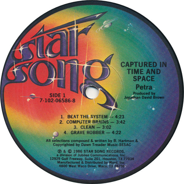 Petra - Captured In Time and Space (Pre-Owned 2 x Vinyl) 1986 Star Song Original Pressing