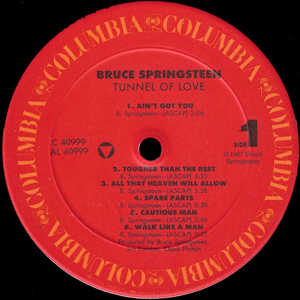 Bruce Springsteen – Tunnel Of Love (Pre-Owned Vinyl) Columbia 1987