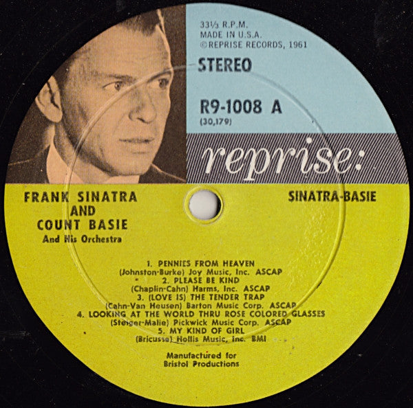 Sinatra - Basie – Sinatra-Basie (An Historic Musical First) (Pre-Owned Vinyl) Reprise Records 1963