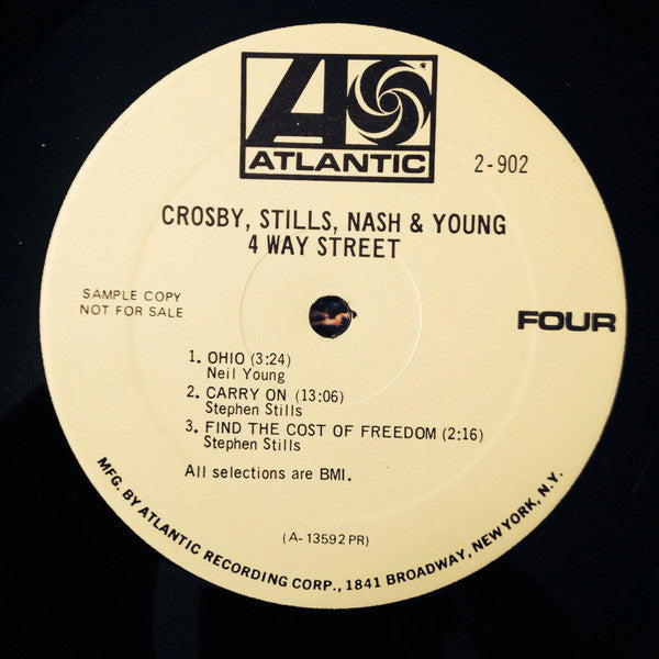 Crosby, Stills, Nash & Young – 4 Way Street (Pre-Owned Vinyl) PROMO COPY Atlantic 1971