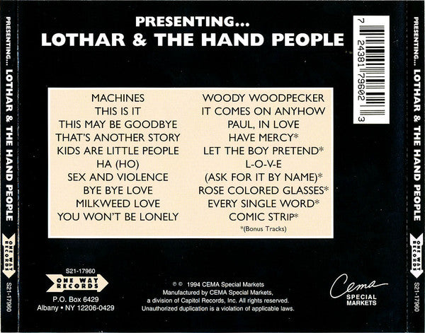 Lothar & the Hand People - Presenting... Lothar and the Hand People (Pre-Owned CD)