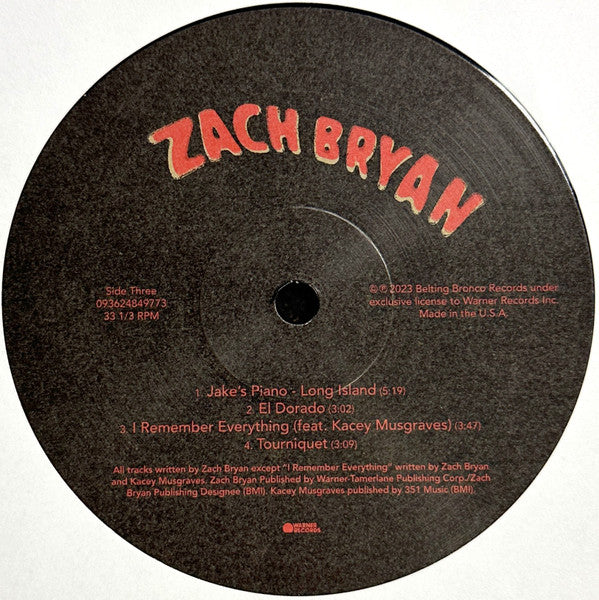 Zach Bryan – Zach Bryan (New 2 x Vinyl)