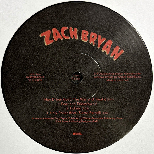 Zach Bryan – Zach Bryan (New 2 x Vinyl)