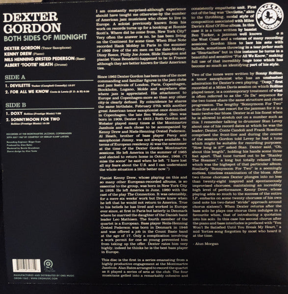 Dexter Gordon – Both Sides Of Midnight (Pre-Owned Green Transparent Vinyl) Black Lion Records 2017