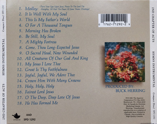 2nd Chapter Of Acts – Hymns I & II Instrumental (Pre-Owned CD) Sparrow Records 1991