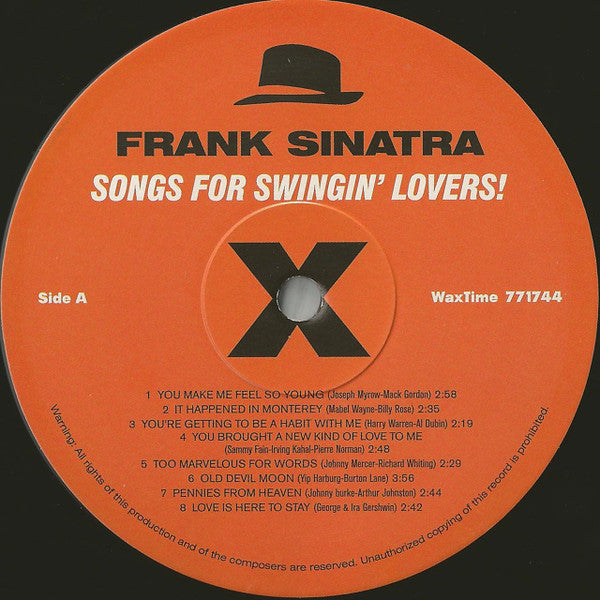 Frank Sinatra – Songs For Swingin' Lovers! (New Vinyl)