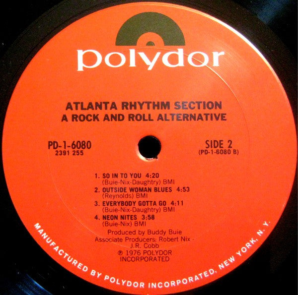 Atlanta Rhythm Section – A Rock And Roll Alternative (Pre-Owned Vinyl) Polydor 1976