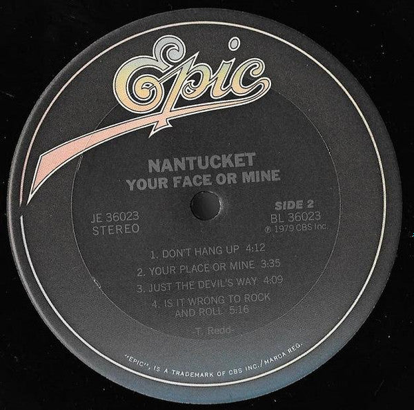Nantucket – Your Face Or Mine? (Pre-Owned Vinyl) Epic 1979