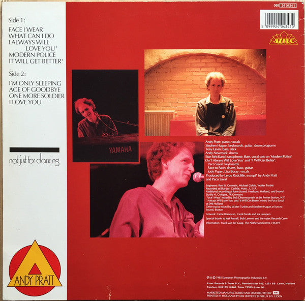 Andy Pratt – Not Just For Dancing (Pre-Owned Vinyl) Aztec 1985