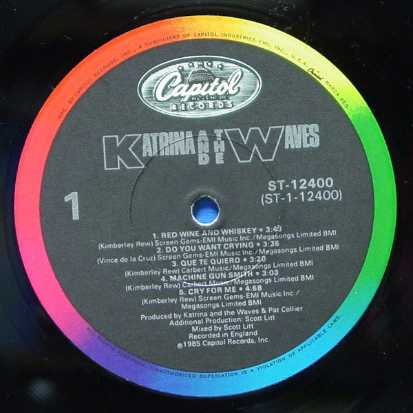 Katrina And The Waves – Katrina And The Waves (Pre-Owned Vinyl) 	Capitol Records 1985