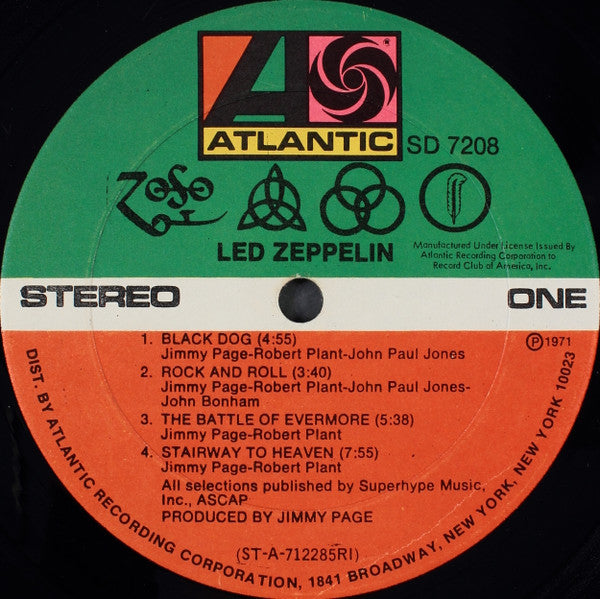 Led Zeppelin – Untitled (Pre-Owned Vinyl) Atlantic 1971