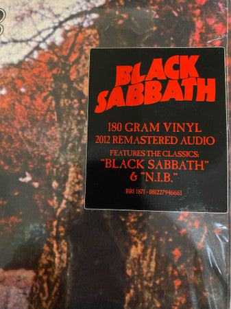 Black Sabbath – Black Sabbath (Vinyl) 2012 Remastered 180gram