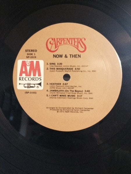 Carpenters – Now & Then (Pre-Owned Vinyl) A&M Records 1973