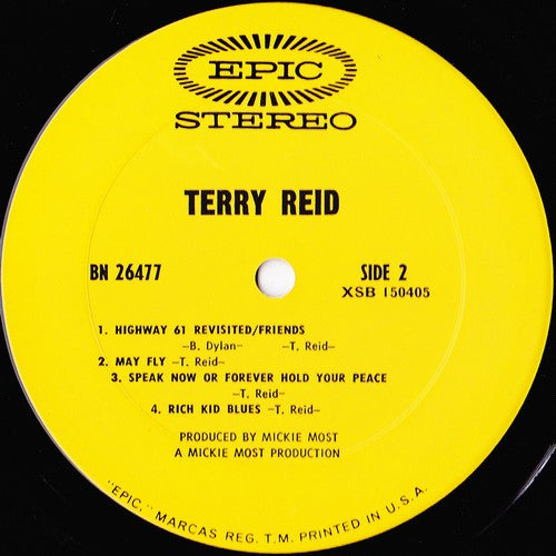 Terry Reid – Terry Reid (Pre-Owned Vinyl) Epic 1969