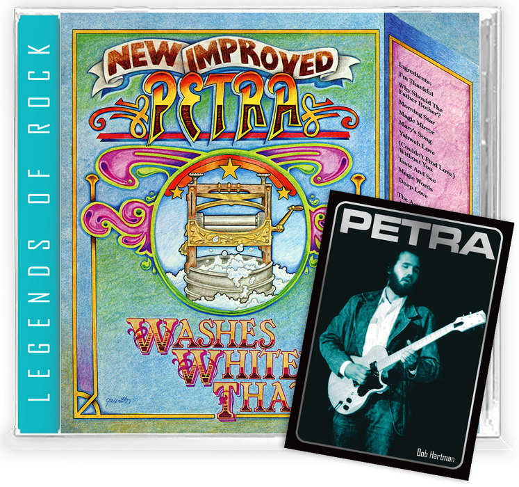 PETRA WASHES WHITER THAN (VINYL+CD BUNDLE) ON CRYSTAL CLEAR BLUE SPLATTER w/POSTER, 2025 GIRDER RECORDS, LIMITED RUN