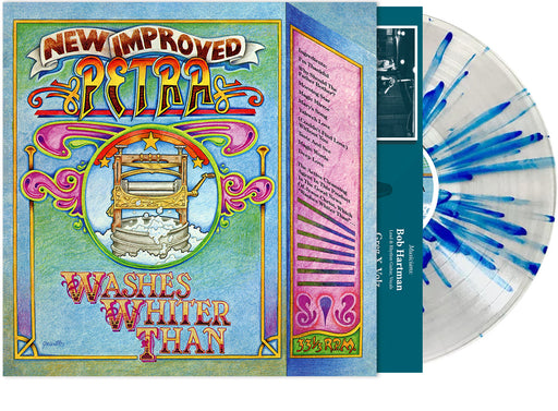 PETRA WASHES WHITER THAN - CRYSTAL CLEAR BLUE SPLATTER VINYL w/POSTER, 2025 GIRDER RECORDS, LIMITED RUN