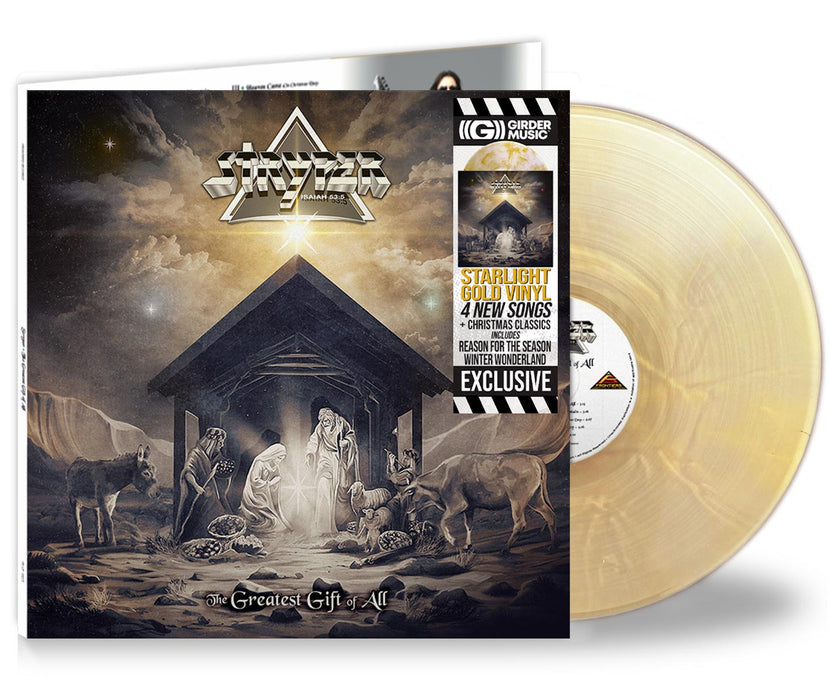 Stryper The Greatest Gift of All - Starlight Gold Vinyl, Girder Exclusive Limited to 300 Units