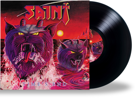 SAINT - TIMES END (OPENED Black VINYL) 2020 Retroactive - girdermusic.com