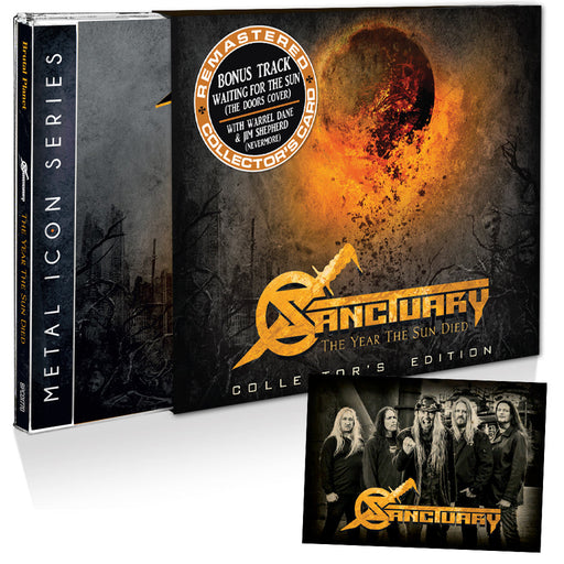 Sanctuary - The Year the Sun Died +1 (Deluxe CD w/Card/O-ring) Warrel Dane of Nevermore Sale price - girdermusic.com