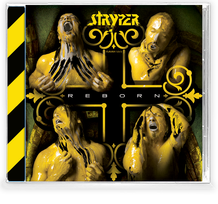 STRYPER - REBORN GOLD DISC !!!CRACKED CASE!!! (CD) 2022 GIRDER RECORDS (Legends of Rock) Remastered, w/ Collectors Trading Card
