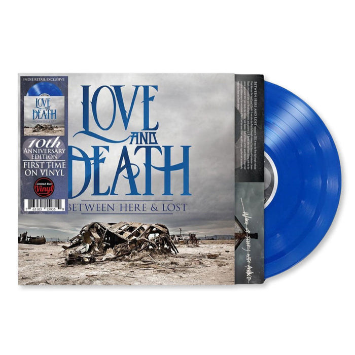 Love and Death - Between Here & Lost Vinyl LP (Blue, 10th Anniversary Edition, Indie Retail EXCLUSIVE), Brian Head Welch KORN / 2023 Girder Records & Blind Tiger Records