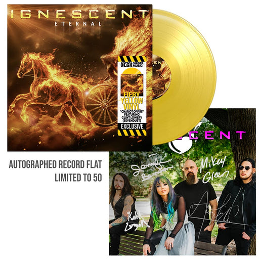 Ignescent Eternal (Yellow Vinyl) w/AUTOGRAPHED Record Flat - girdermusic.com