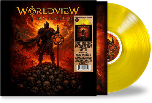 Worldview - Invincible (Vinyl, Radiant Yellow) Progressive Power Metal w/Rey Parra, George Ochoa