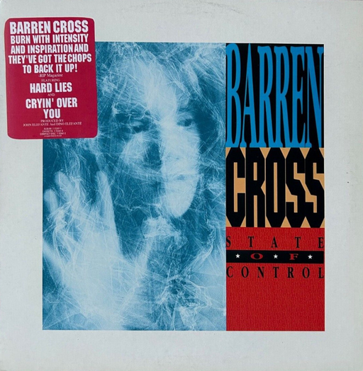 BARREN CROSS - STATE OF CONTROL ORIGINAL PRESSING ENIGMA RECORDS WITH HYPE STICKER