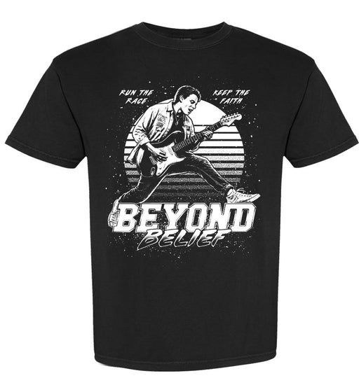 Beyond Belief™ Run the Race Keep The Faith Black/White Shirt (Official Movie Merch)