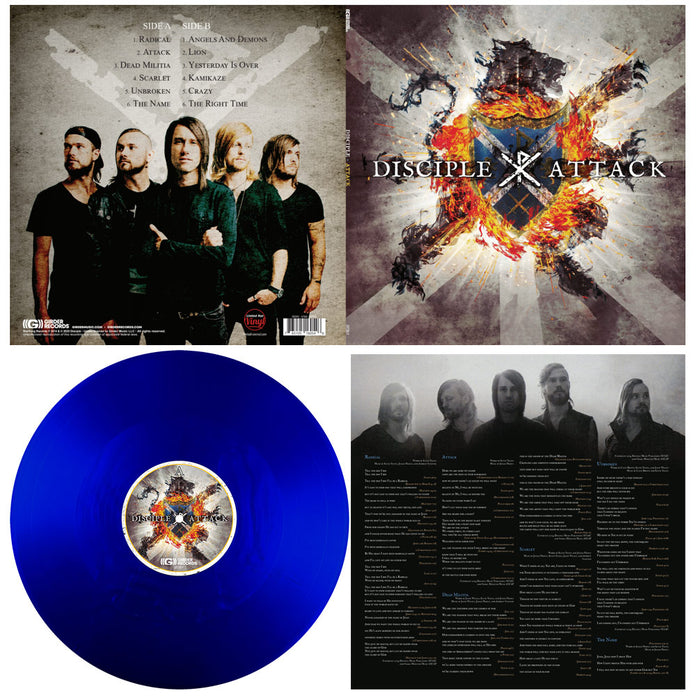 Disciple  Attack! (Limited Run Vinyl) Attack Metallic Blue Vinyl
