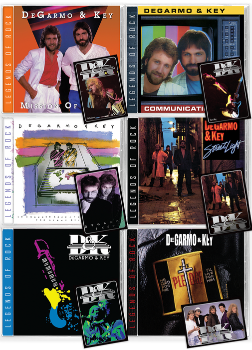 DeGarmo and Key Bundle (6-CDs) 2022 GIRDER RECORDS, w/Collector Cards