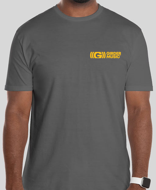 Girder Music Grey & Yellow Logo Shirt