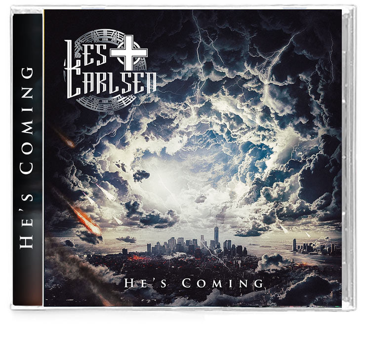 Les Carlsen - He's Coming (CD) Bloodgood Vocalist w/Oz Fox, David Zaffiro, Paul Jackson