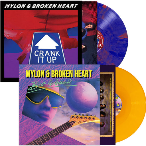 Mylon & Broken Heart (2xLP Vinyl Bundle) Crank It Up + Big World )2024 Girder Records