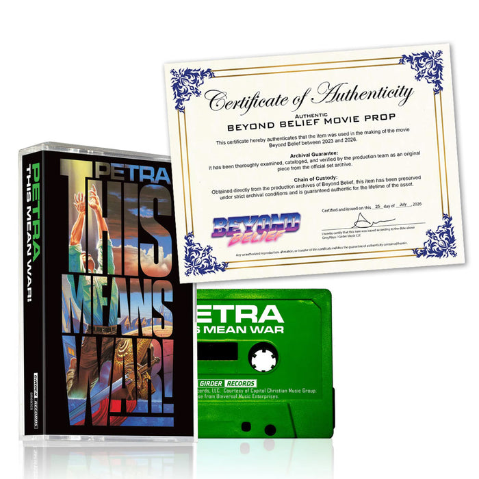 PETRA - This Means War (Cassette) MOVIE PROP - [Beyond Belief] w/COA
