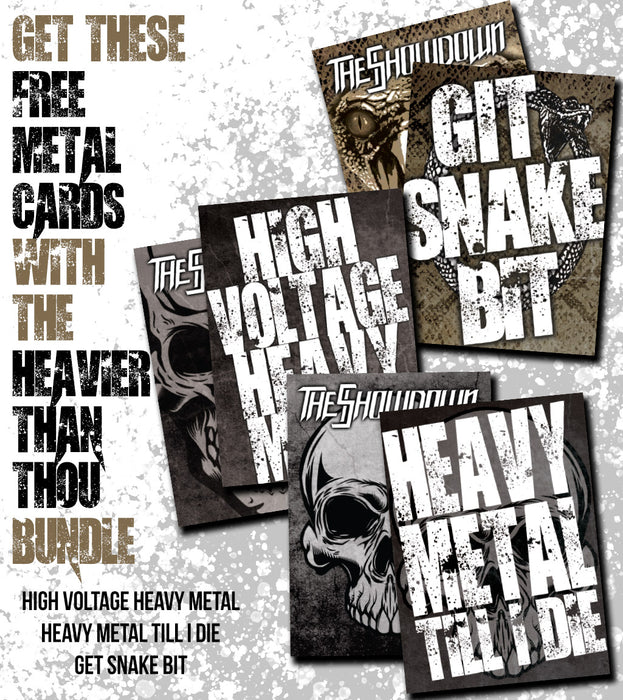 The Showdown - Heavier Than Thou Bundle (Back Breaker/Blood In The Gears) Collectors Edition + 3 Free Ltd. Collector Cards