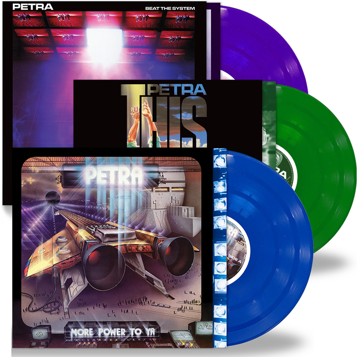 PETRA - 3 VINYL BUNDLE, THIS MEANS WAR, BEAT THE SYSTEM & MORE POWER T —