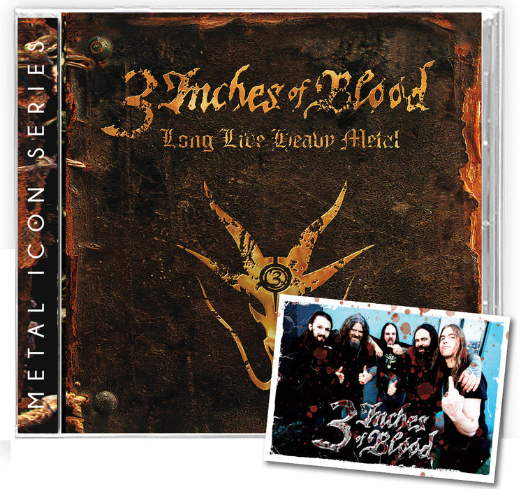 3 INCHES OF BLOOD - LONG LIVE HEAVY METAL (NEW-CD, 2023, Brutal Planet) As powerful as Heavy Metal can possibly be!