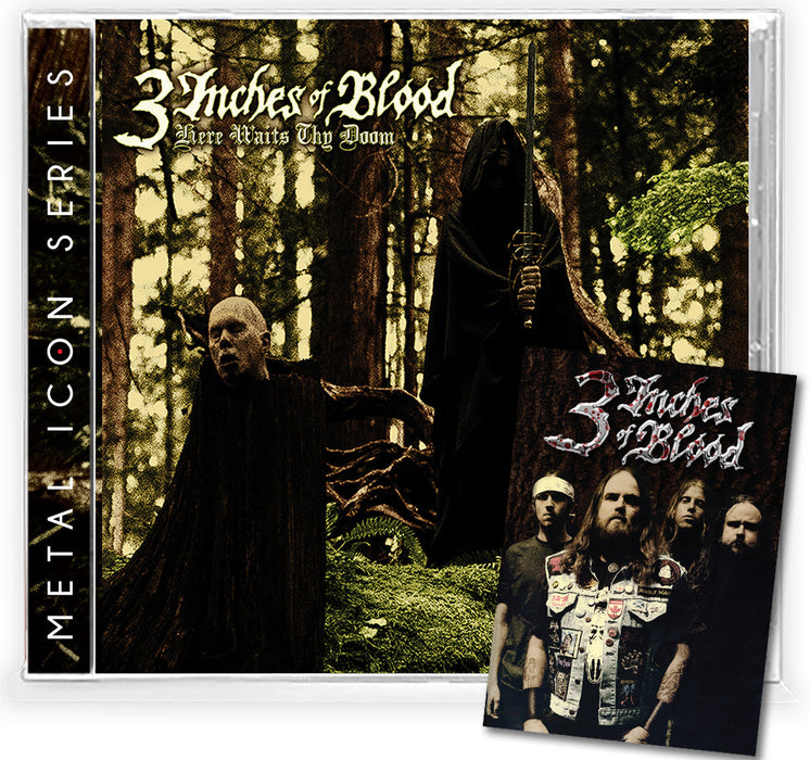 3 INCHES OF BLOOD - HERE WAITS THY DOOM (*NEW-CD, 2023, Brutal Planet) Most powerful Heavy Metal on the planet!