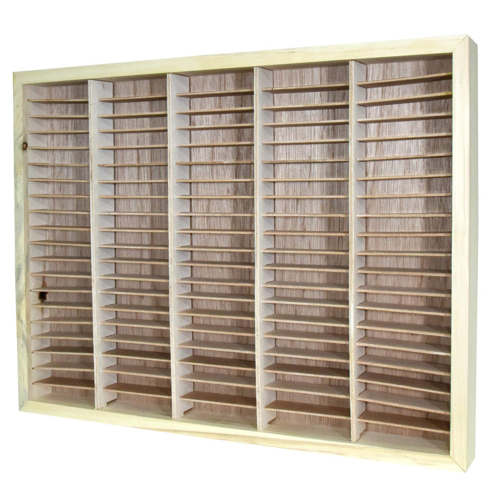 100 Capacity Wood Cassette Rack - Unfinished Wood — girdermusic.com