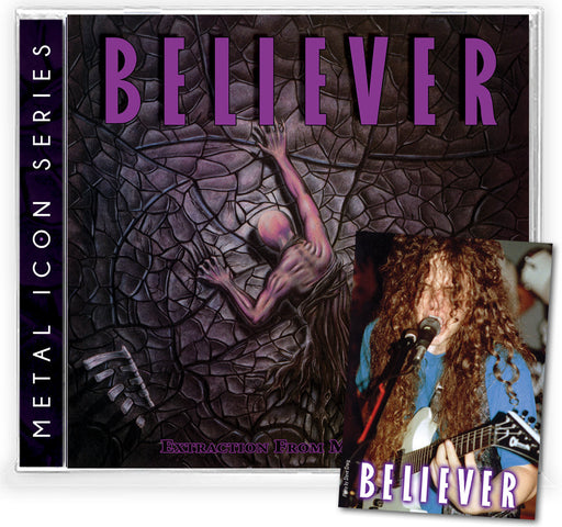 BELIEVER - EXTRACTION FROM MORTALITY (*NEW-SILVER CD + CARD, 2023, Bombworks) Remastered/1989 Thrash Metal