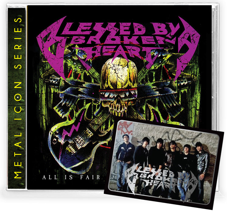 BLESSED BY A BROKEN HEART - ALL IS FAIR IN LOVE & WAR (*NEW-CD, 2022, Brutal Planet) Extreme Christian Metal (80's vibe)